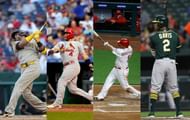 Nelson Cruz, Yadier Molina, Mike Moustakas and Khris Davis